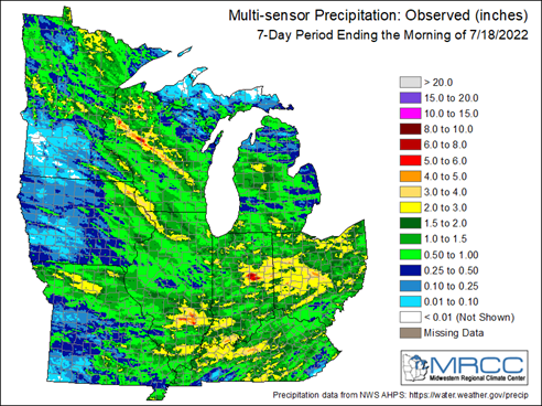 Multisensor precip graph.